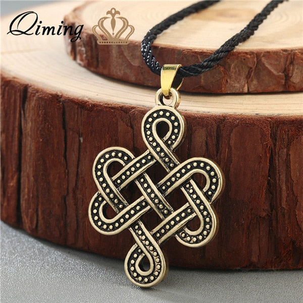 Wolf Axe Thor Hammer Amulet Symbol Slavic Punk Vintage Women Necklace