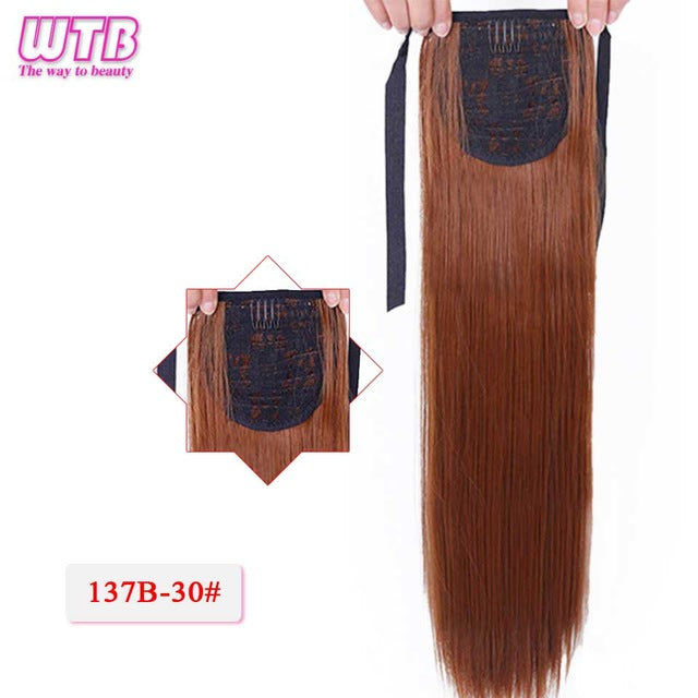 WTB 22 Long Straight Ponytails hair