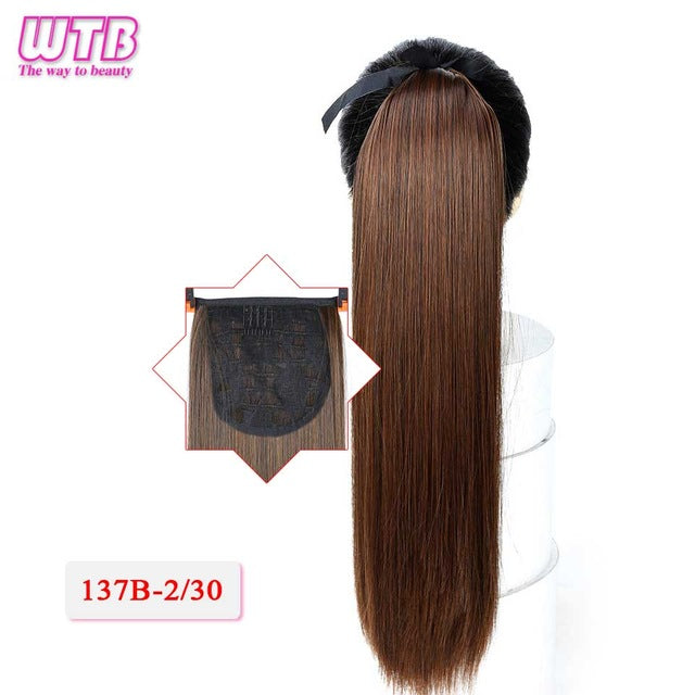 WTB 22 Long Straight Ponytails hair