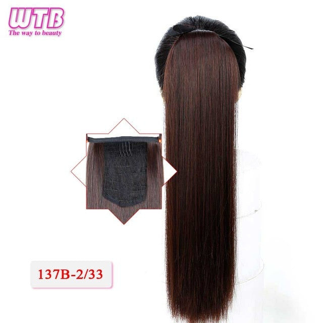 WTB 22 Long Straight Ponytails hair