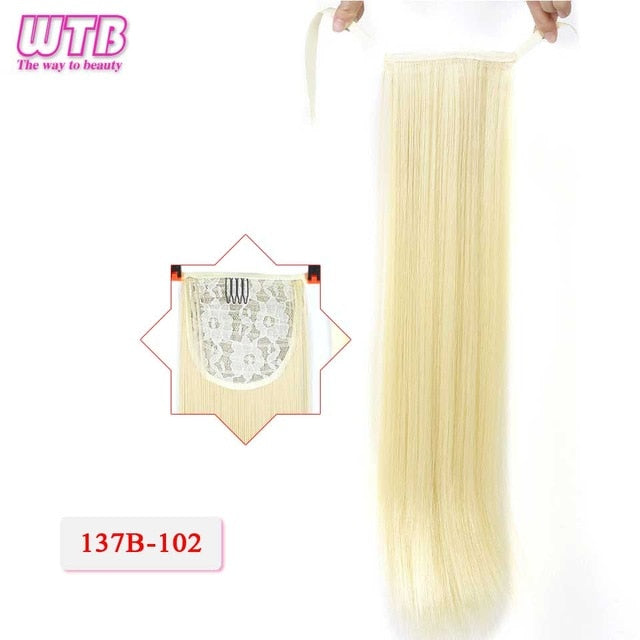 WTB 22 Long Straight Ponytails hair