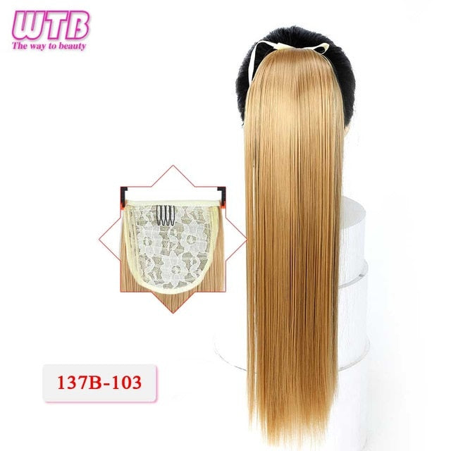 WTB 22 Long Straight Ponytails hair