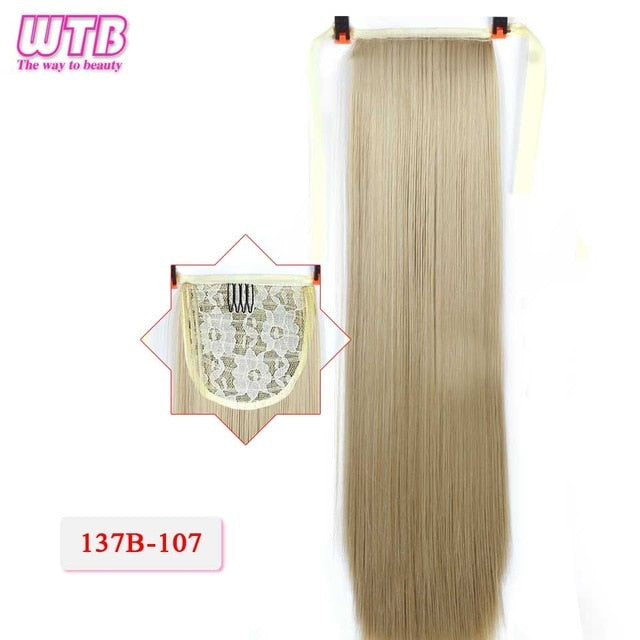 WTB 22 Long Straight Ponytails hair