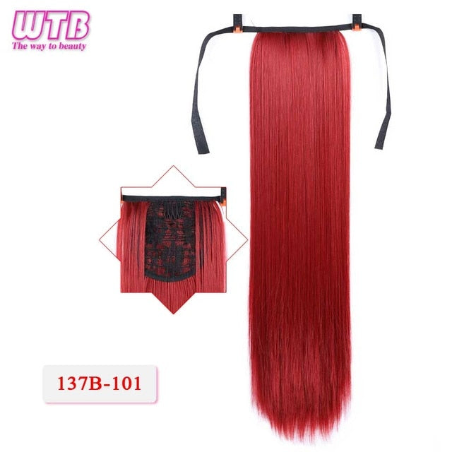 WTB 22 Long Straight Ponytails hair